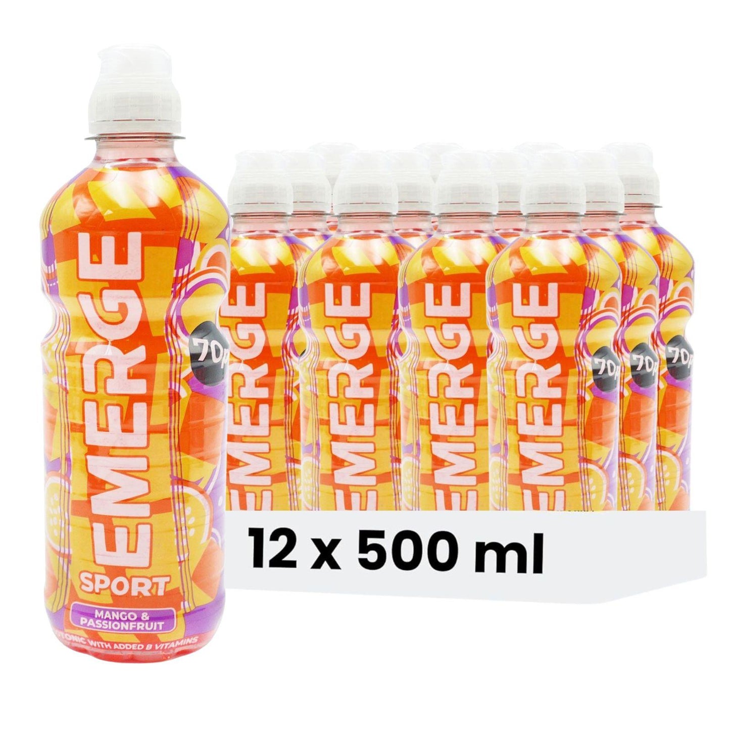 Emerge Mango & Passion Isotonic 500ml (Box of 12)