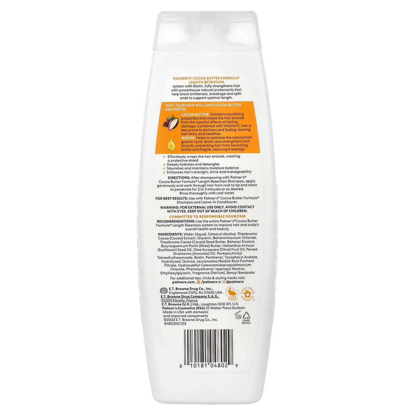 Palmer’s Cocoa Butter Conditioner Length Retention 400ml |Sulfate & Silicone Free