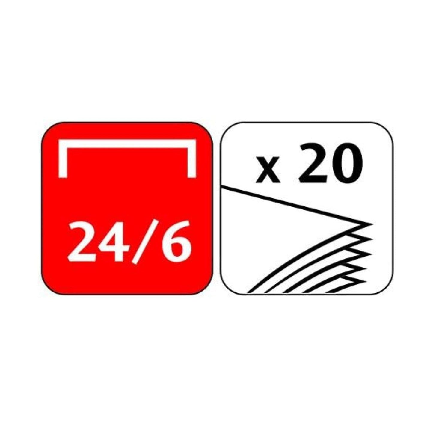 Maped Office Essentials Half Strip Metal Stapler (20 sheets)