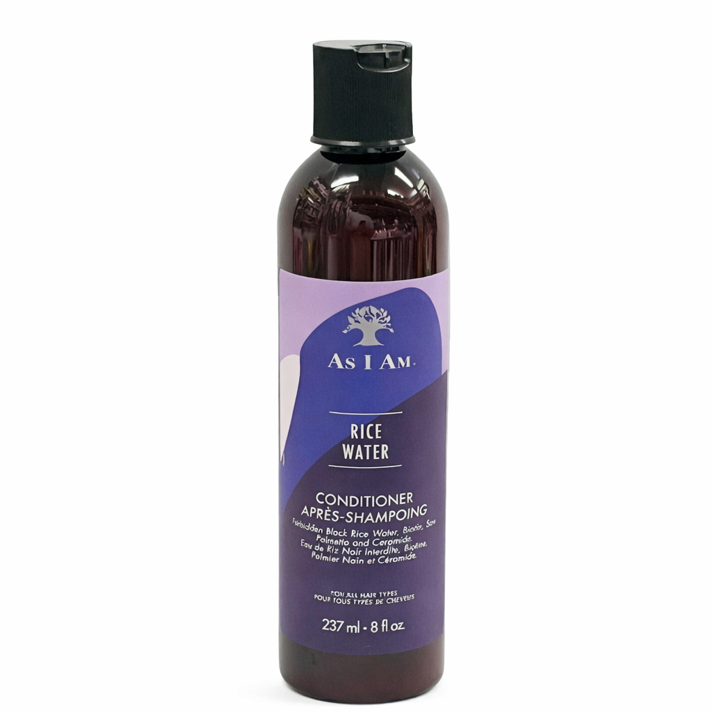 AS I AM Rice Water Conditioner 237ml | Strengthens, Moisturizes & Detangles Hair