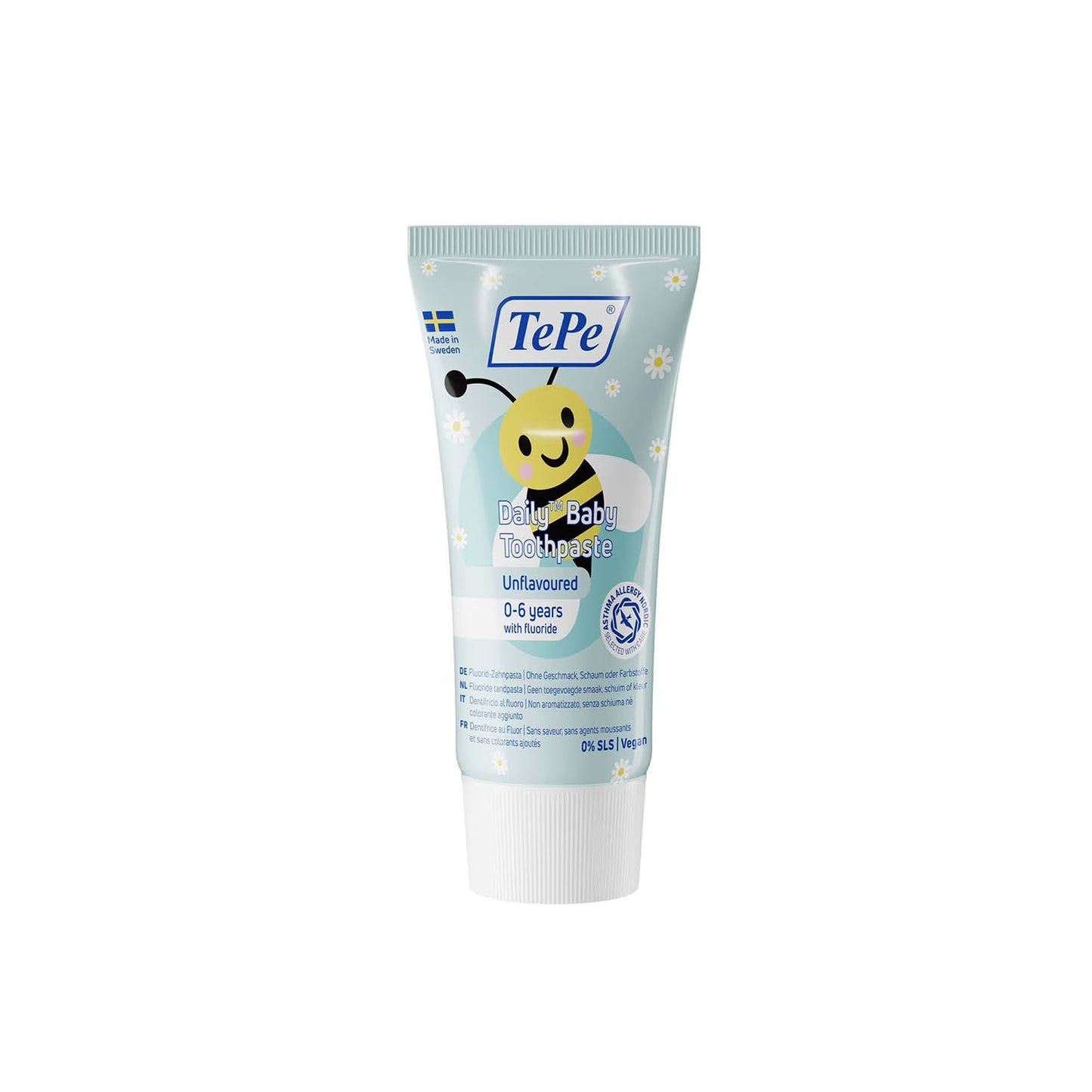 TePe Daily Baby Toothpaste 0-2 Unflavoured Fluoride 50ml
