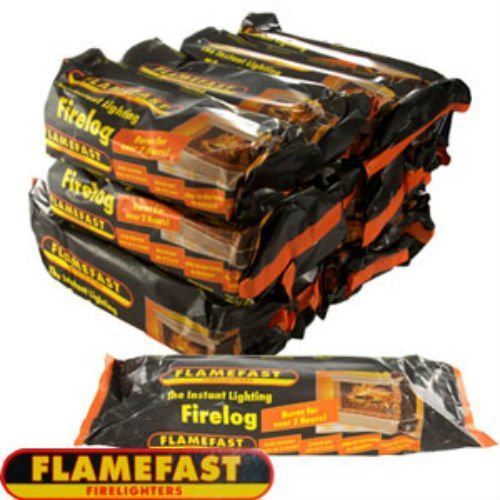Flamefast Smokeless Instant Lighting,Open Fire, Garden Chimineas 2hrs Burn, 800g (Box of 15)