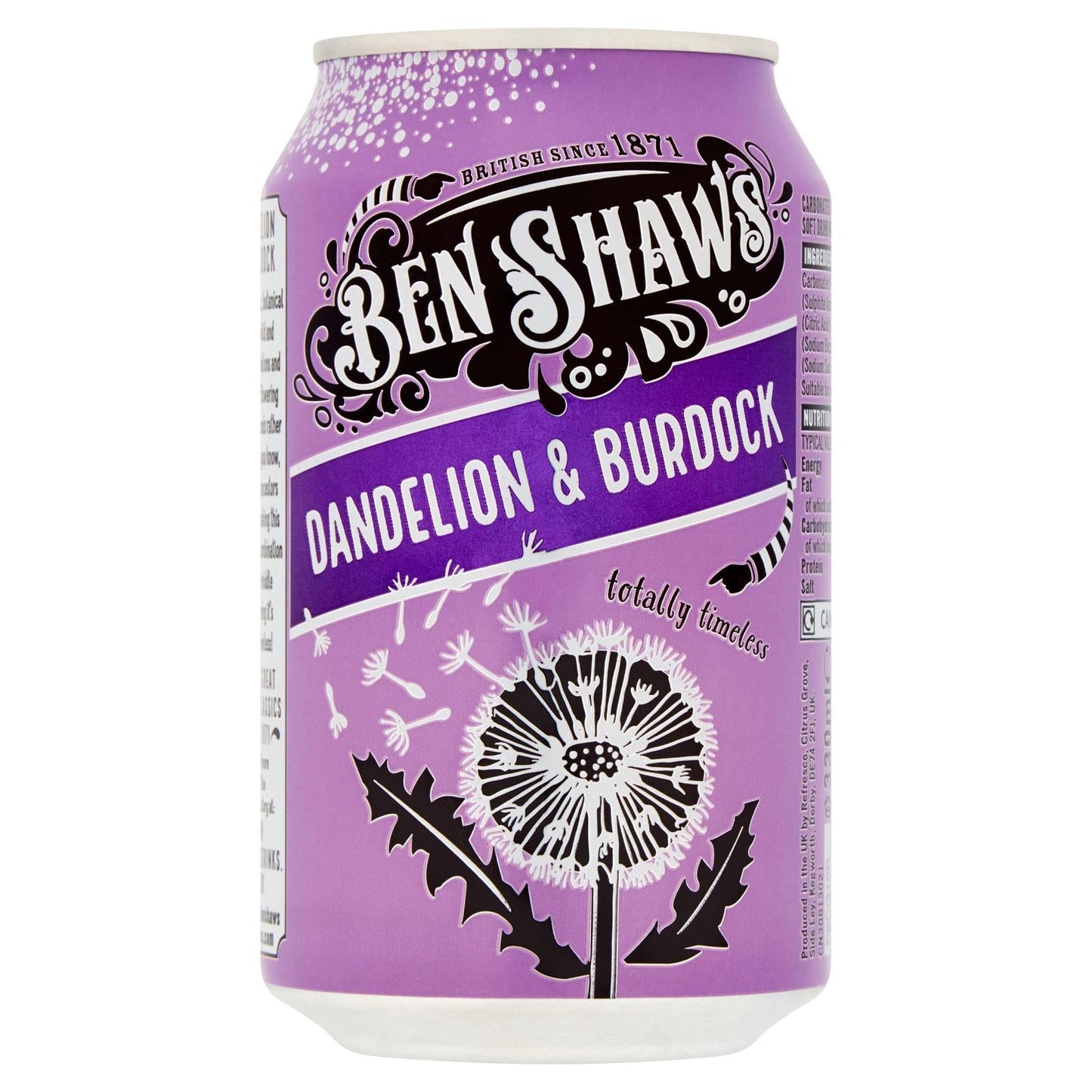 Ben Shaw Dandelion & Burdock Can 330ml (Box of 24)