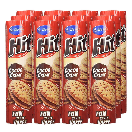Bahlsen Hit Cocoa Crme Sandwich Biscuits 220g (Box of 12)