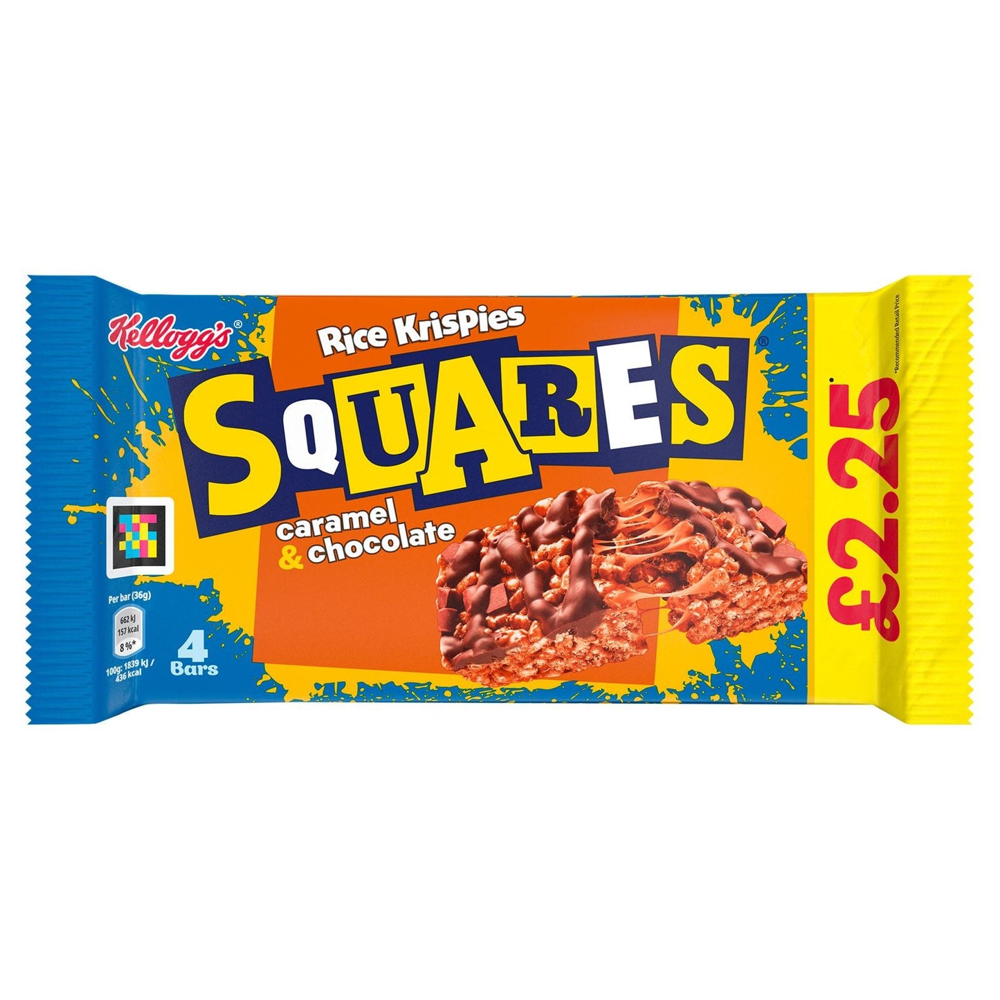 Rice Krispie Square Caramel & Choc Pack of 4 (Box of 11)