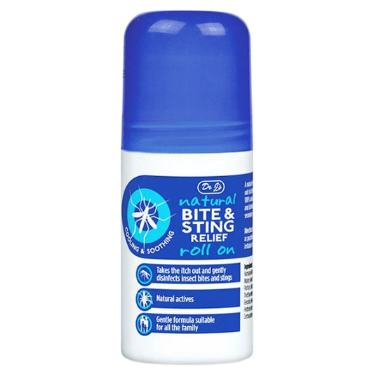 Dr J's Bite & Sting Relief Roll On with Witch Hazel & Aloe Vera, 50 ml