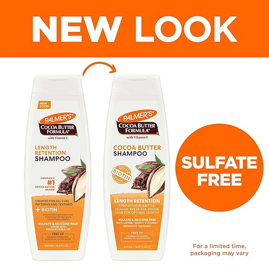 Palmer’s Cocoa Butter Shampoo Length Retention 400ml |Sulfate & Silicone Free