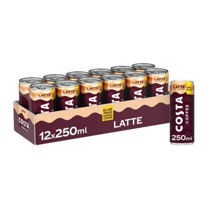 Costa Coffee Latte 250ml (Box of 12)
