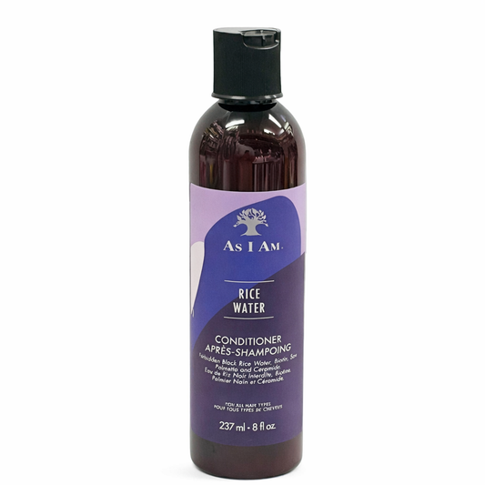 AS I AM Rice Water Conditioner 237ml | Strengthens, Moisturizes & Detangles Hair