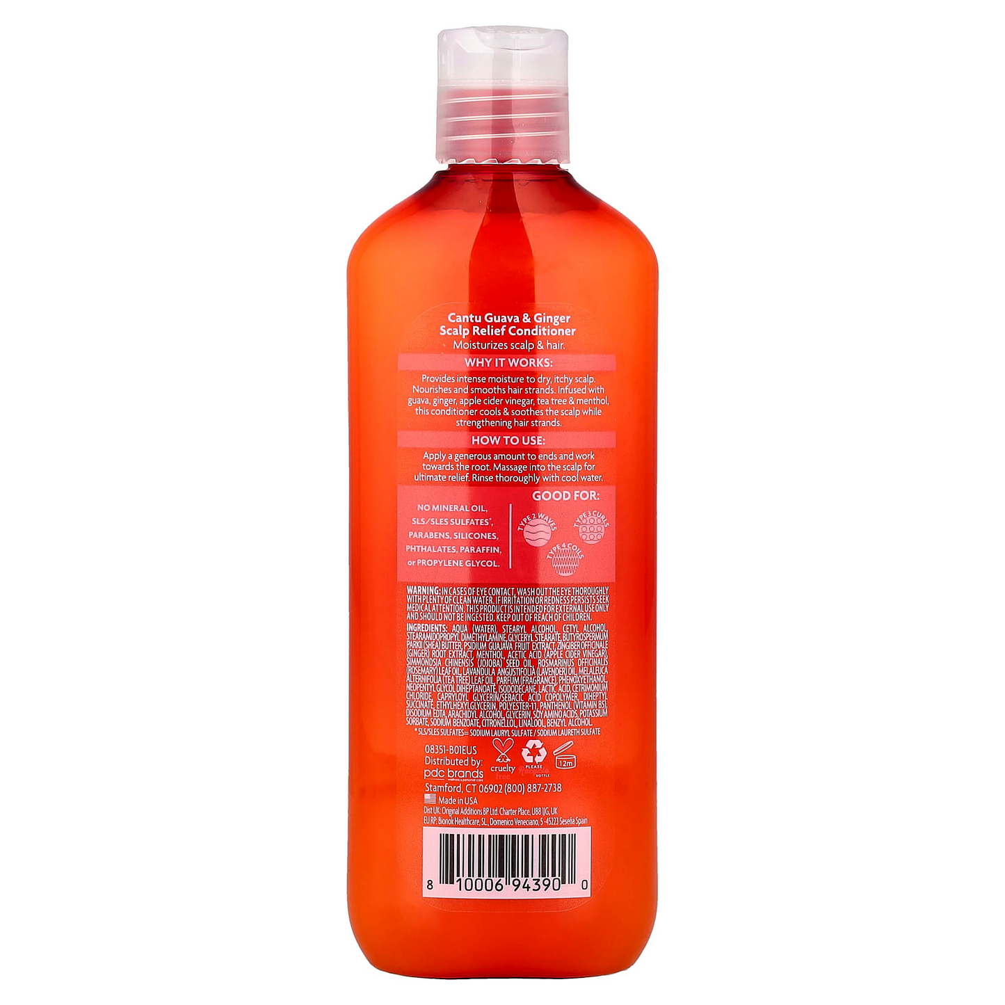 Cantu Guava Scalp Relief Conditioner 13.5oz | Soothes Itchy Dry Scalp