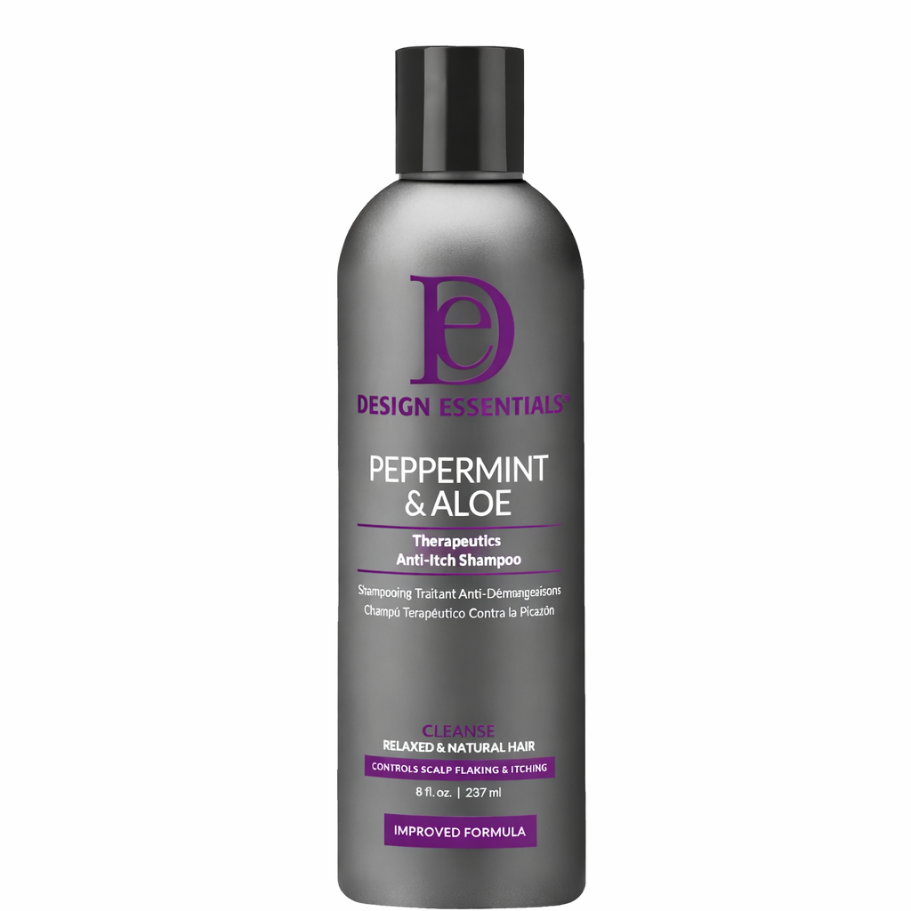 Design Essentials Peppermint & Aloe Anti-Itch Shampoo 8oz | Scalp & Dandruff Relief