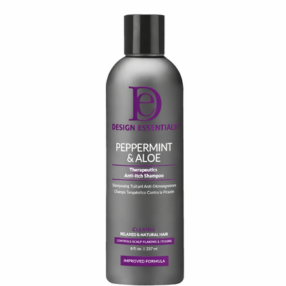 Design Essentials Peppermint & Aloe Anti-Itch Shampoo 8oz | Scalp & Dandruff Relief