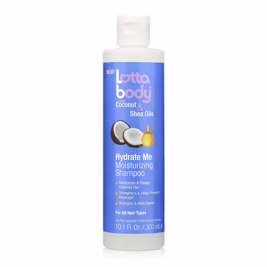 Lotta Body Coconut & Shea Oils Hydrate Me Moisturizing Shampoo 10.1oz | Soft & Shiny Hair