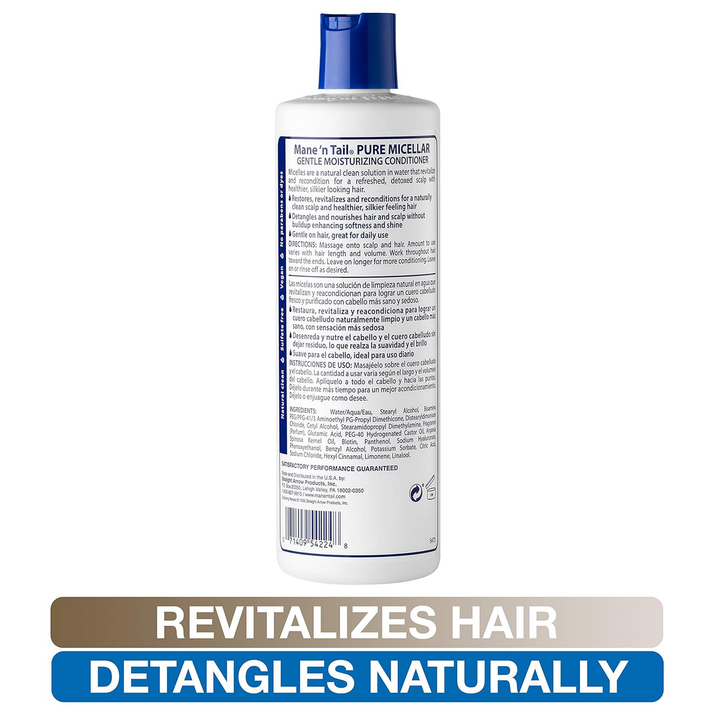 Mane N Tail Biotin Infused Micellar Conditioner 12oz | Detangle & Strengthen Hair