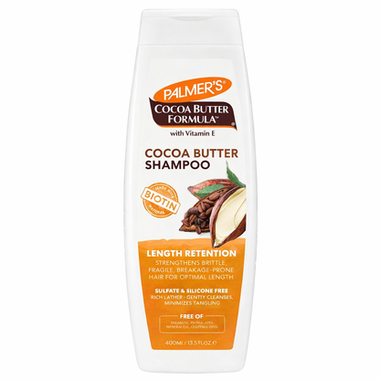 Palmer’s Cocoa Butter Shampoo Length Retention 400ml |Sulfate & Silicone Free
