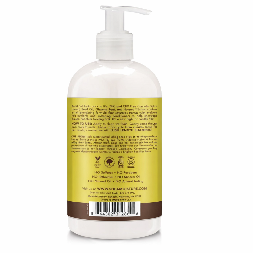 Shea Moisture Cannabis Sativa Hemp Seed Oil Lush Length Conditioner 384ml
