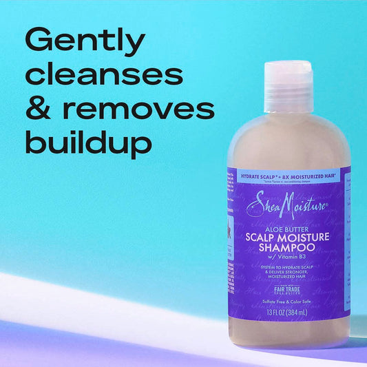 Shea Moisture Aloe Butter Scalp Moisture Shampoo 13 fl oz | Hydrate & Strengthen Hair