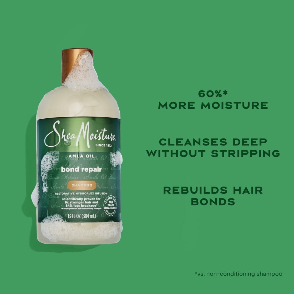 Shea Moisture Amla Oil Bond Repair Shampoo 13oz | Strengthen & Repair Hair