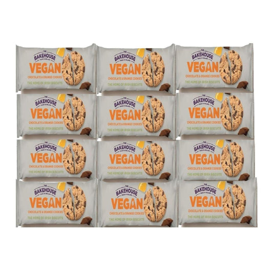 12x Bakehouse Vegan Biscuits, Chocolate & Orange Cookies 220g