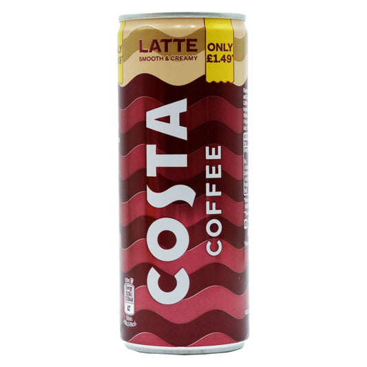Costa Coffee Latte 250ml (Box of 12)