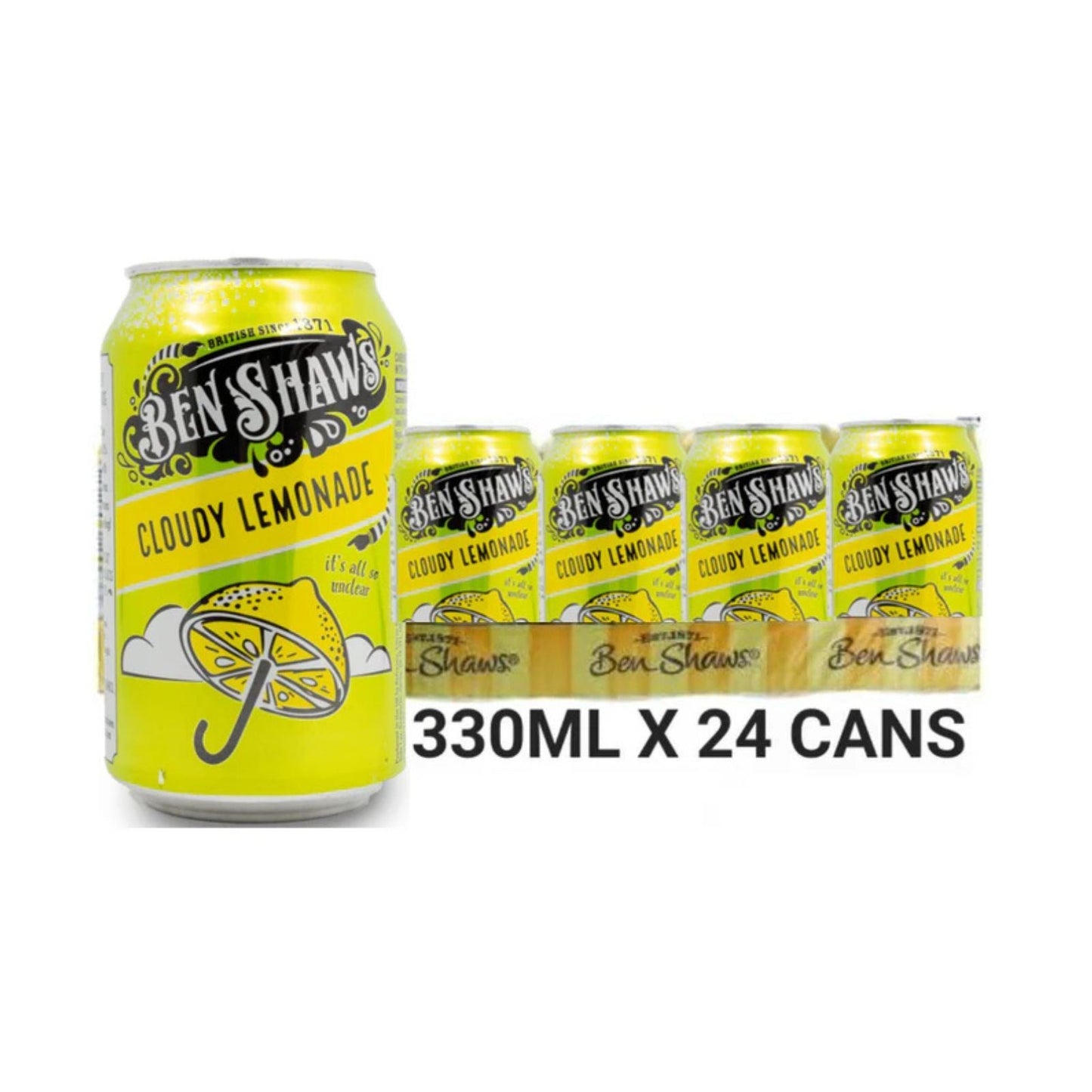 Ben Shaws Cloudy Lemonade Can 330ml (Box of 24)