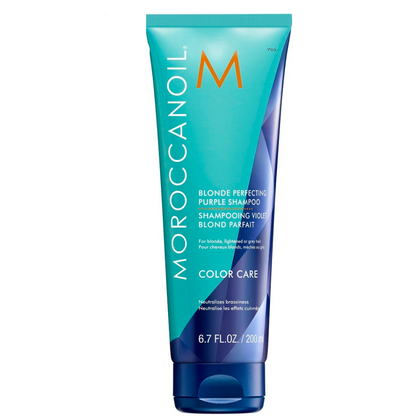 Moroccanoil Blonde Perfecting Purple Shampoo 200ml | Neutralize Brassiness