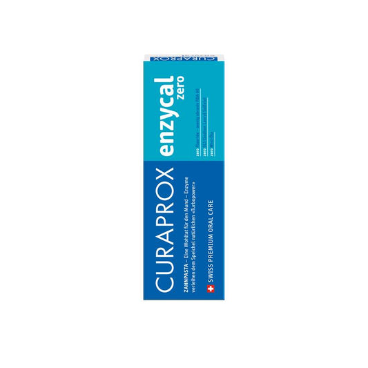 Curaprox Enzycal Toothpaste Zero 75 ml | Fluoride, SLS Free Toothpaste