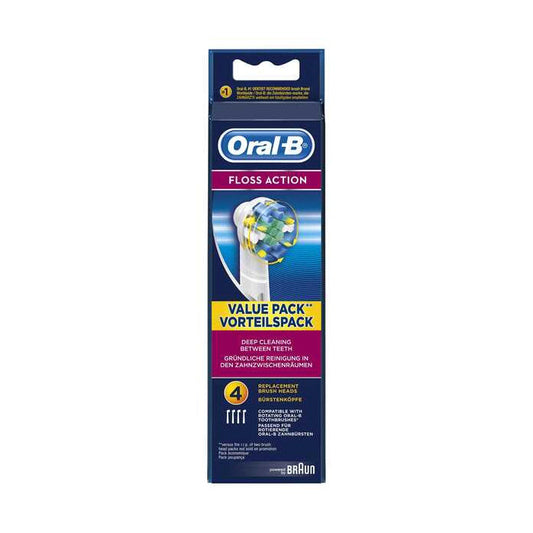 Oral-B Toothbrush Replacement Heads Floss Action 4Pk