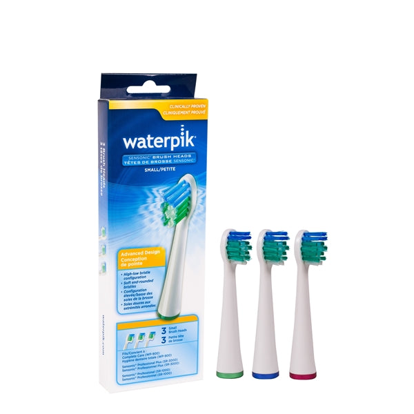 Waterpik Sensonic Small Replacement Brush Heads 3's