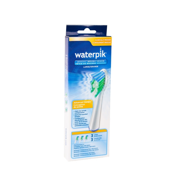 Waterpik Sensonic Toothbrush Standard Replacement Heads 3's